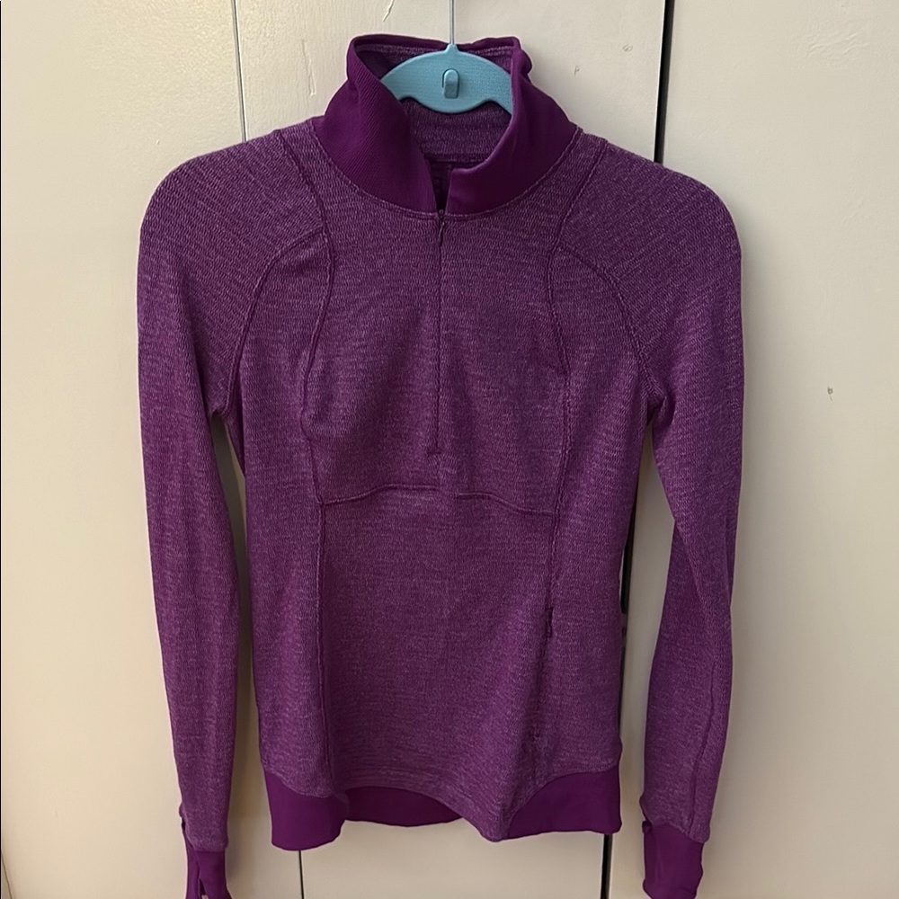 Lululemon cold weather Half-Zip Athletic Pullover 4 EUC